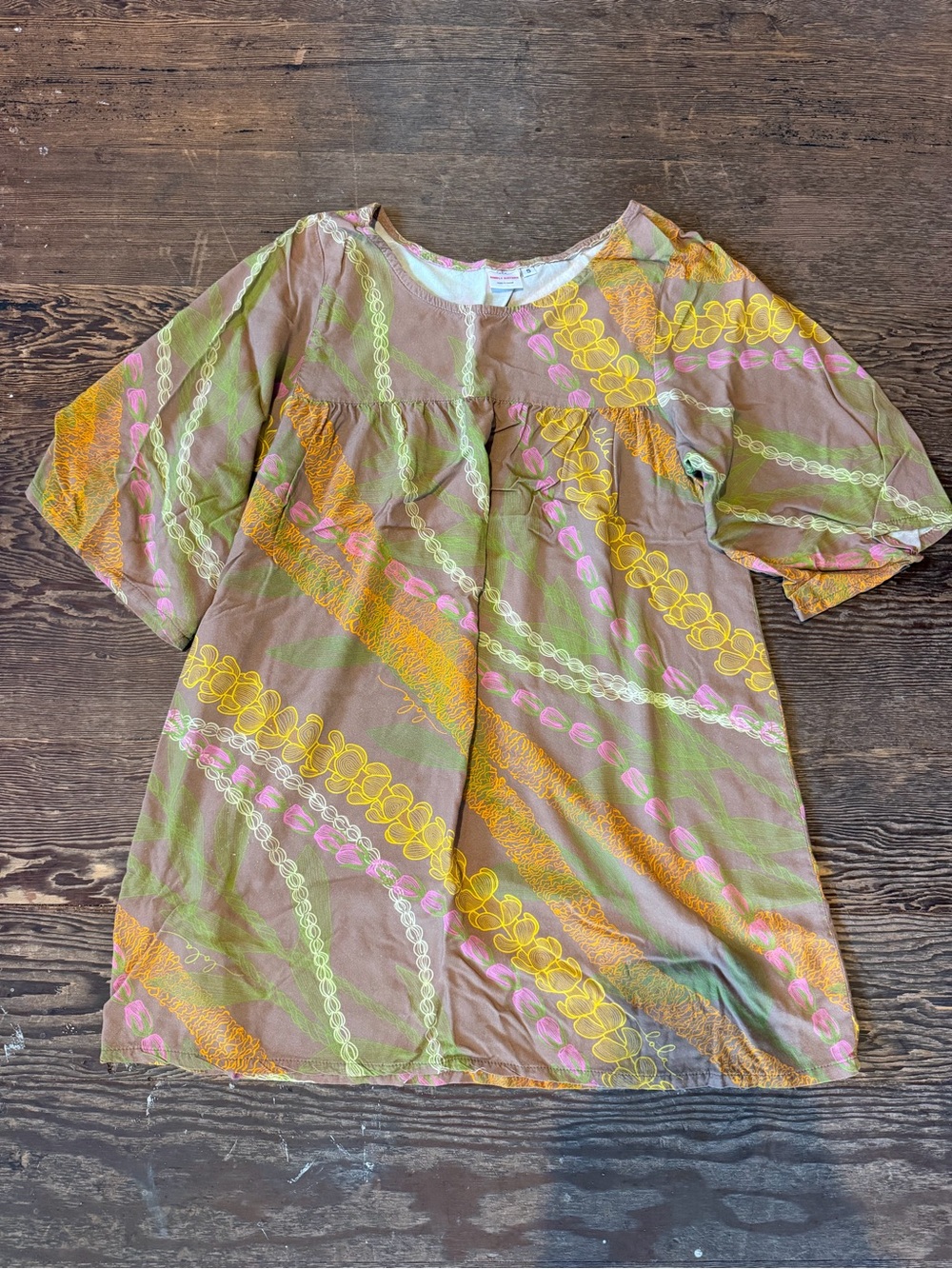 Simply Sisters lei Print Mini Dress